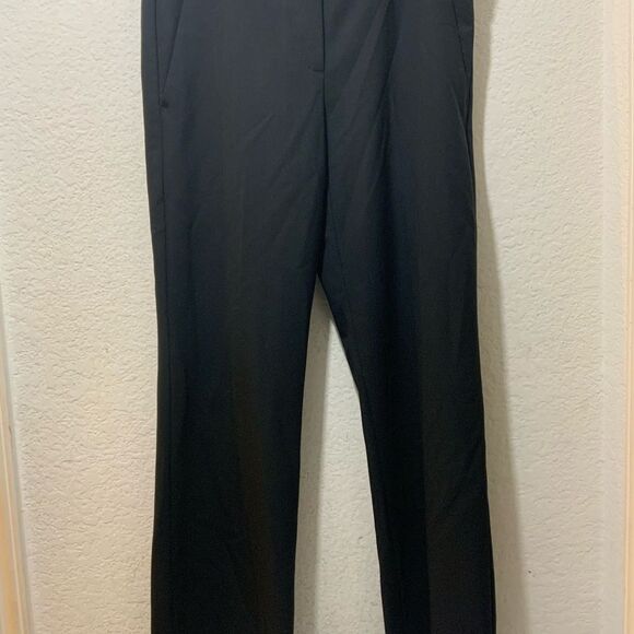 THEORY Wool-blend straight-leg pants size 2 wool 98% Lycra :2% - Picture 3 of 11